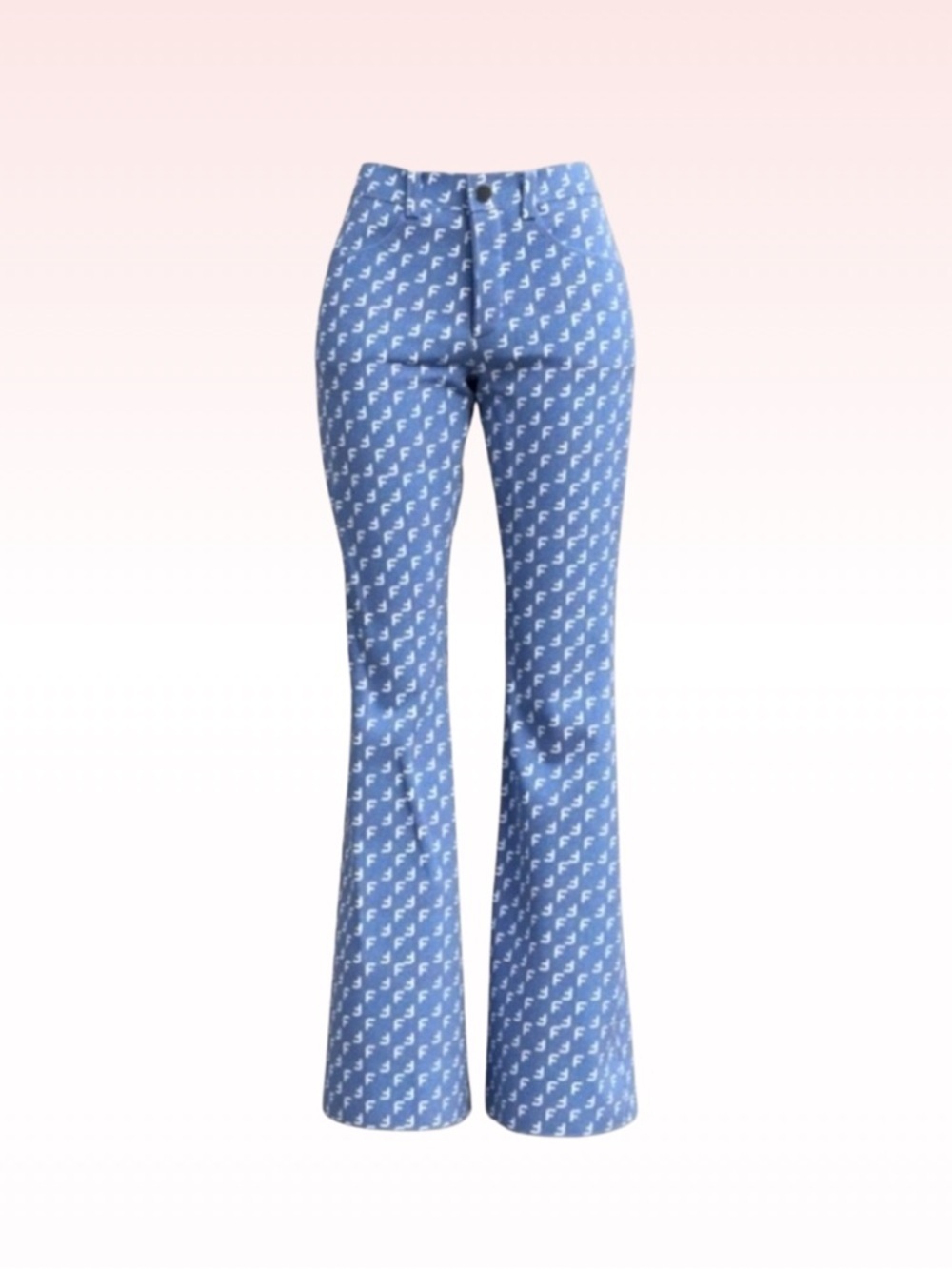 FINESSE Blue Sweetie Logo Jeans (Sz XS)